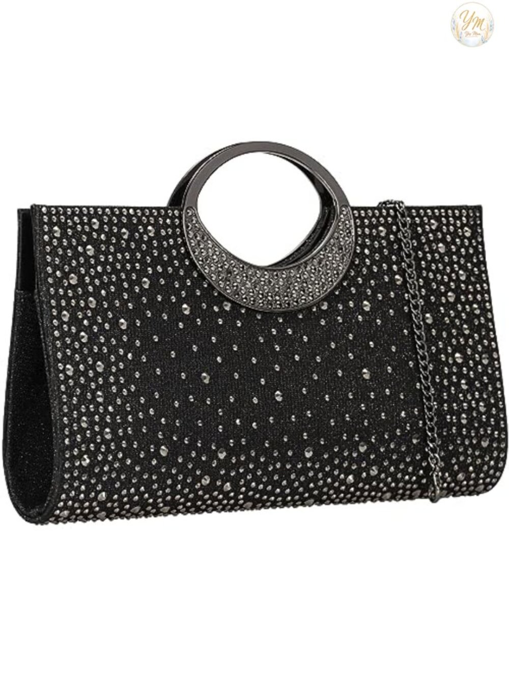 Rhinestone Clutch Crystal Handle Evening Bag Wedding Party